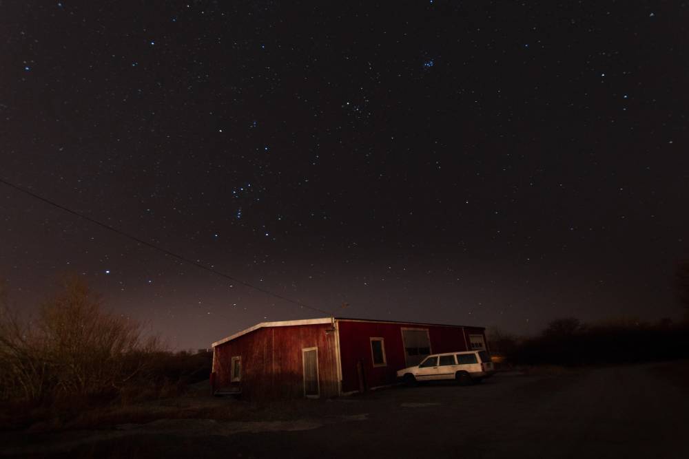 Astro photography or night photo with high ISO