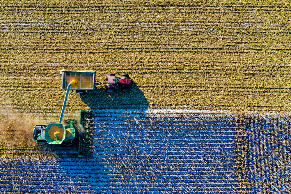 Agricultural drone photography example