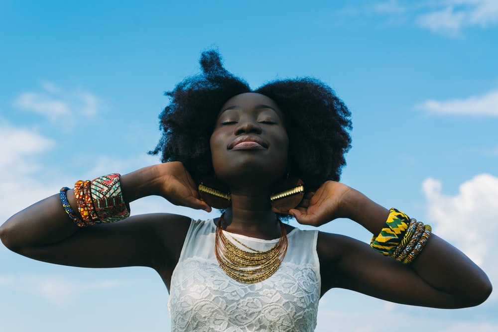 Outdoor portrait photography of a woman